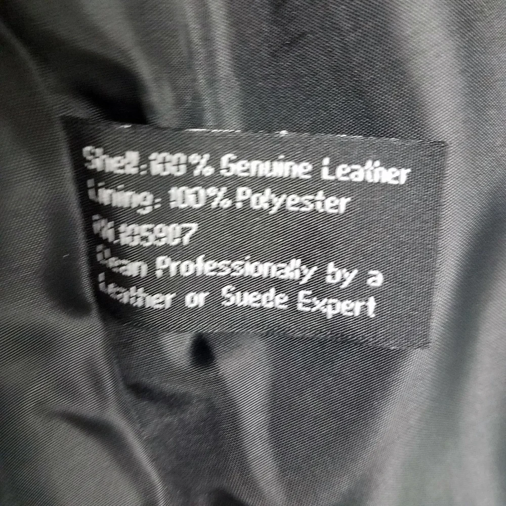 USA Leather Women's Black Button Down Jacket Coat - Picture 8 of 8